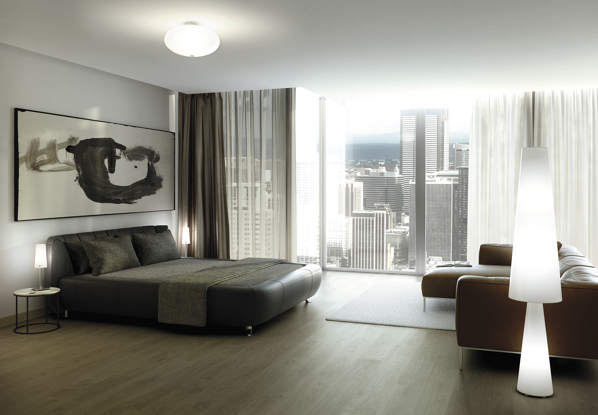Nebula T 3133 Ceiling Lamp Estiluz Image Ambient 01 1