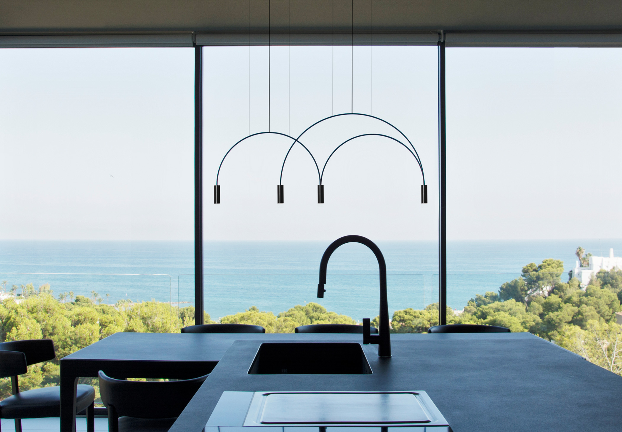 Estiluz Volta T 3536 Compo Suspension Lamp Ambient