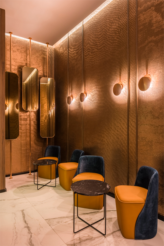 Obs A 3220 Wall Light Estiluz Hotel Riu In Madrid   Interior Design By Adg Interiorismo   Img 01